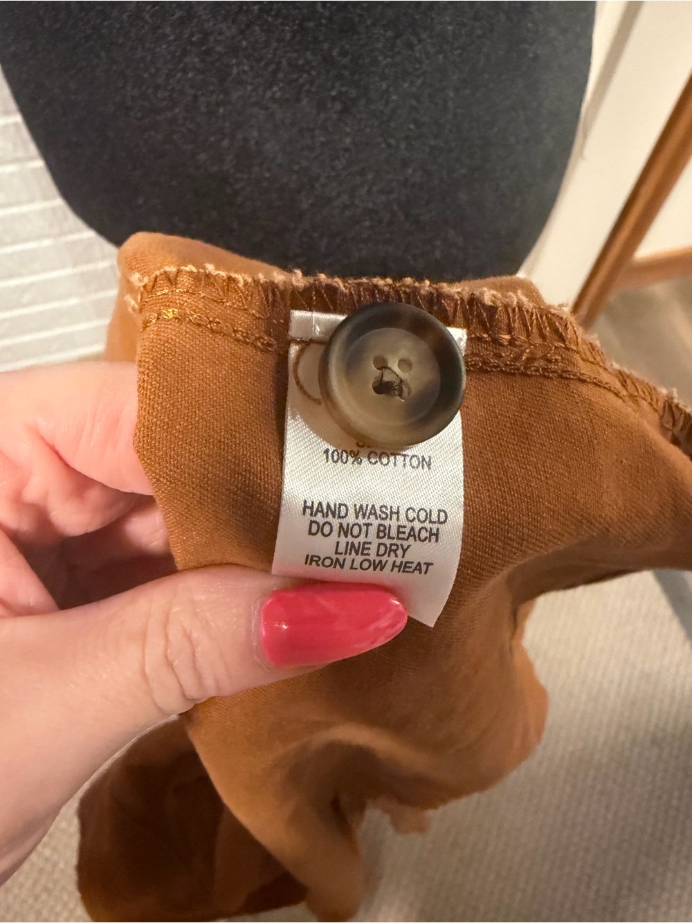 Lulus Rust Utility Jacket | Button Front | Lightweight | Size Small - Picture 5 of 6